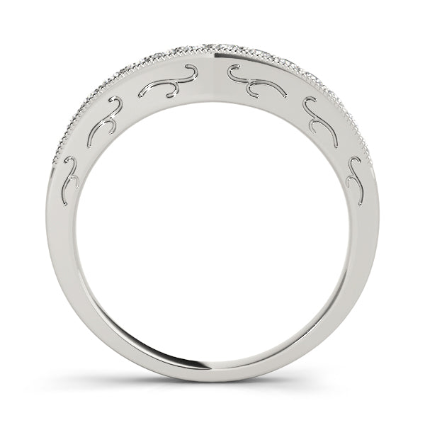Curved Diamond Wedding Band · 0.19 ct tw