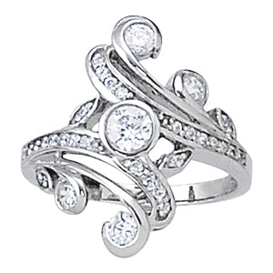 Round Diamond Right Hand Fashion Ring · 0.69 ct tw