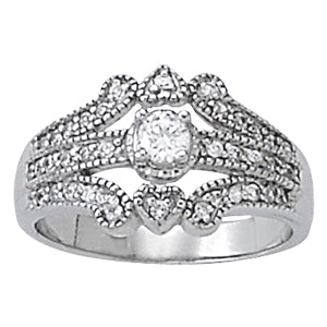 Round Diamond Right Hand Fashion Ring · 0.51 ct tw