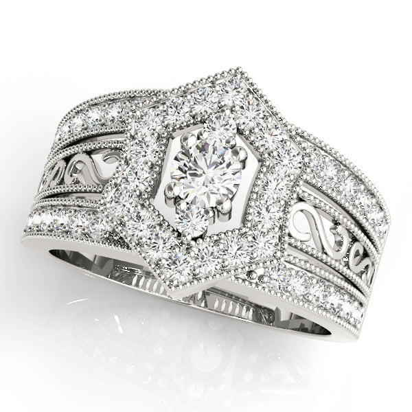 Round Diamond Right Hand Fashion Ring · 0.66 ct tw