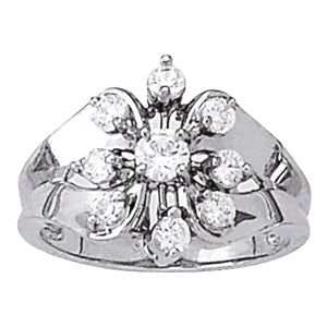 Round Diamond Right Hand Fashion Ring · 0.64 ct tw