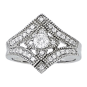 Round Diamond Right Hand Fashion Ring · 0.59 ct tw