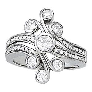 Round Diamond Right Hand Fashion Ring · 0.94 ct tw