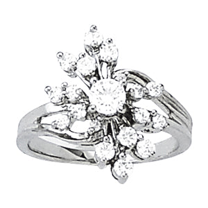 Round Diamond Right Hand Fashion Ring · 0.81 ct tw
