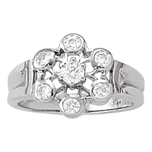 Round Diamond Right Hand Fashion Ring · 0.57 ct tw