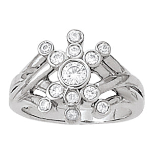 Round Diamond Right Hand Fashion Ring · 0.54 ct tw