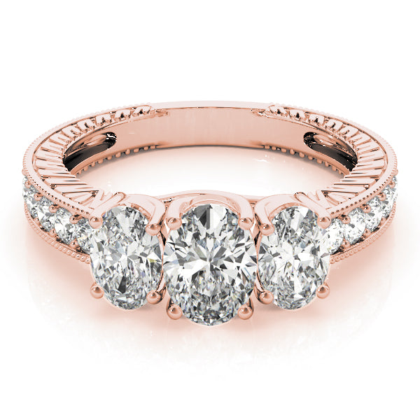 Oval Three-Stone Diamond Engagement Ring · 1.96 ct tw