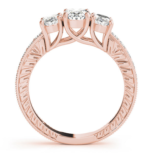 Oval Three-Stone Diamond Engagement Ring · 1.96 ct tw