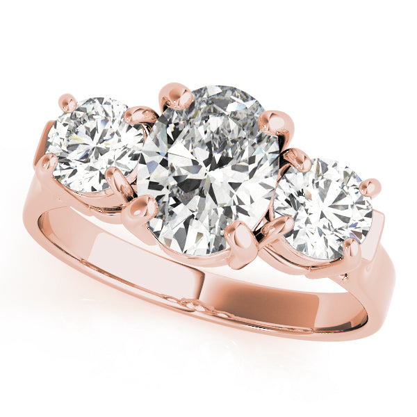 Oval Three-Stone Diamond Engagement Ring · 3.00 ct tw