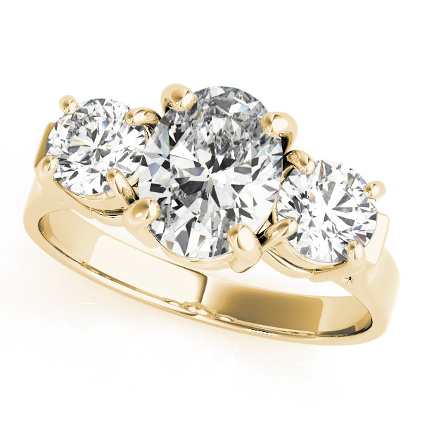 Oval Three-Stone Diamond Engagement Ring · 3.00 ct tw