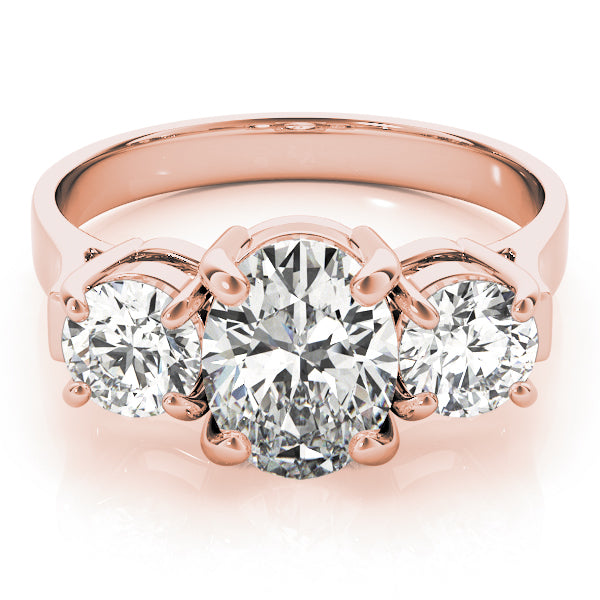 Oval Three-Stone Diamond Engagement Ring · 3.00 ct tw