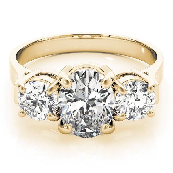 Oval Three-Stone Diamond Engagement Ring · 3.00 ct tw