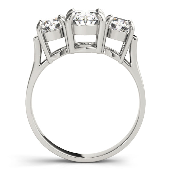 Oval Three-Stone Diamond Engagement Ring · 3.00 ct tw