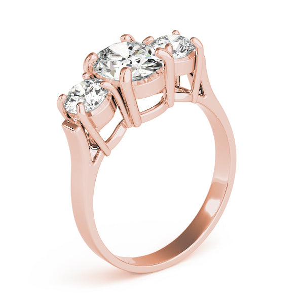 Oval Three-Stone Diamond Engagement Ring · 3.00 ct tw