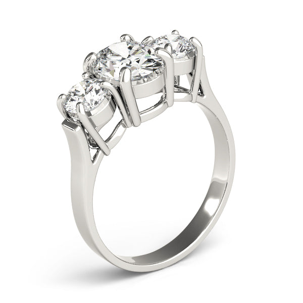 Oval Three-Stone Diamond Engagement Ring · 3.00 ct tw