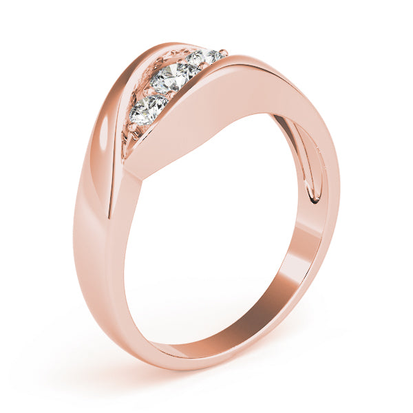 Round Three-Stone Diamond Engagement Ring · 0.26 ct tw