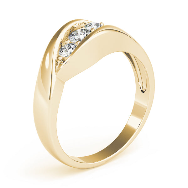 Round Three-Stone Diamond Engagement Ring · 0.26 ct tw