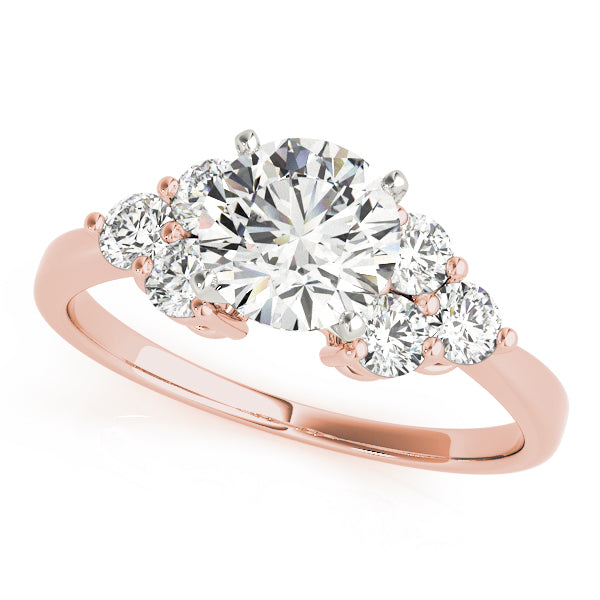 Cluster Sides Diamond Engagement Ring · 0.36 ct tw