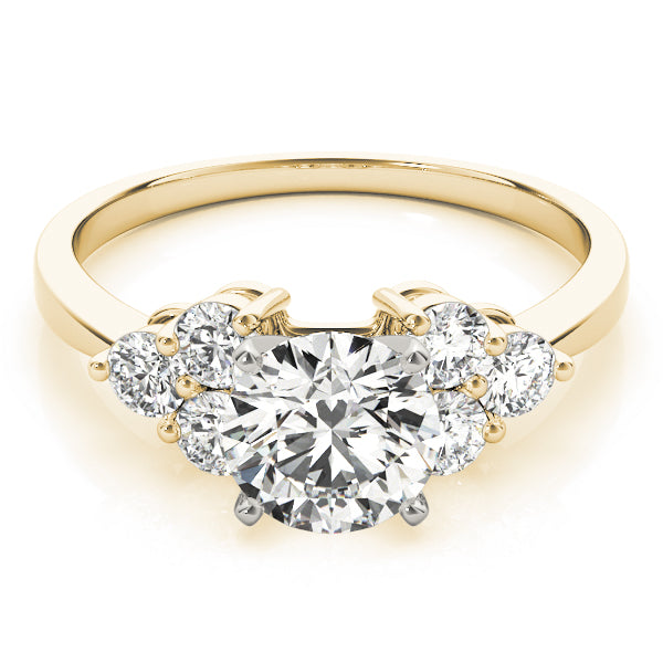 Cluster Sides Diamond Engagement Ring · 0.36 ct tw