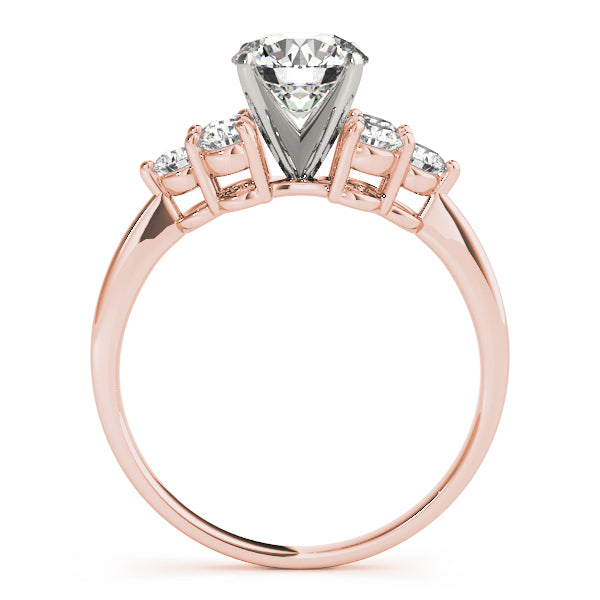 Cluster Sides Diamond Engagement Ring · 0.90 ct tw