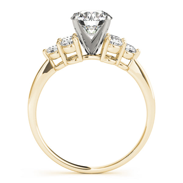 Cluster Sides Diamond Engagement Ring · 0.36 ct tw