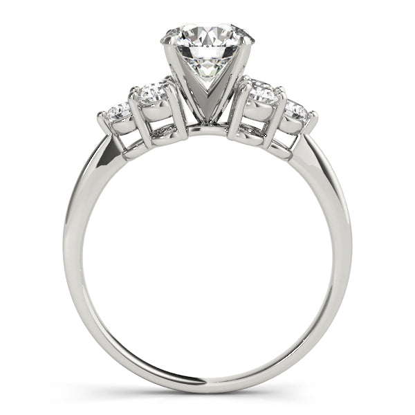 Cluster Sides Diamond Engagement Ring · 0.48 ct tw