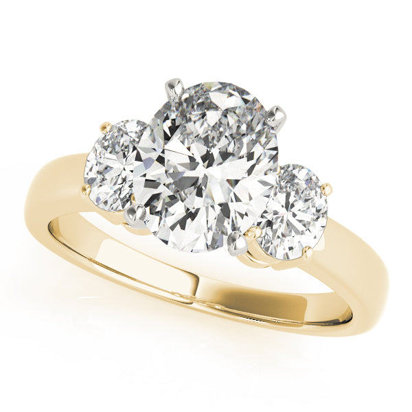 Oval Three-Stone Diamond Engagement Ring · 0.50 ct tw