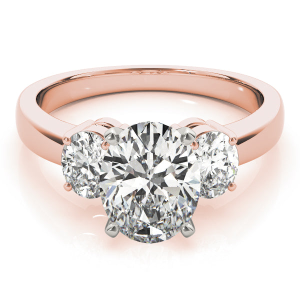 Oval Three-Stone Diamond Engagement Ring · 0.50 ct tw