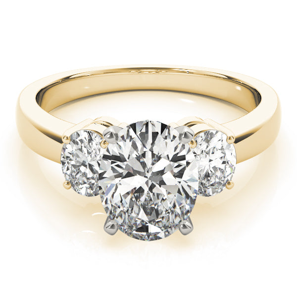 Oval Three-Stone Diamond Engagement Ring · 0.76 ct tw