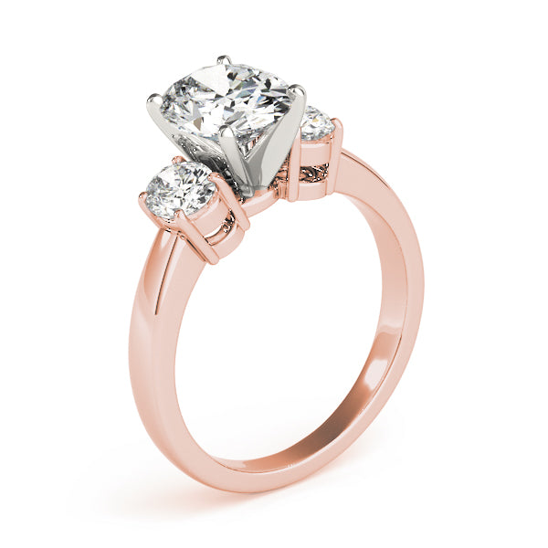 Oval Three-Stone Diamond Engagement Ring · 4.00 ct tw