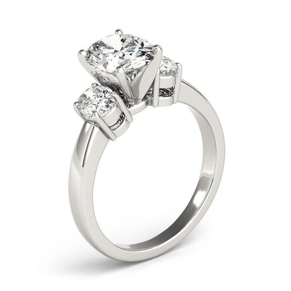 Oval Three-Stone Diamond Engagement Ring · 0.50 ct tw