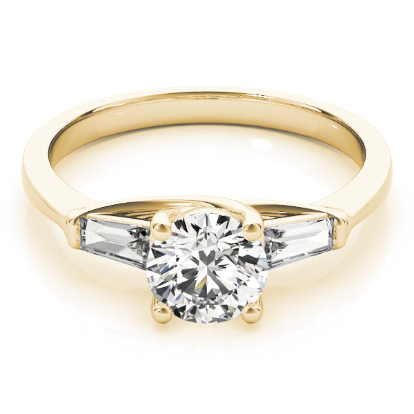 Round Fancy Shape Baguette Diamond Engagement Ring · 1.20 ct tw