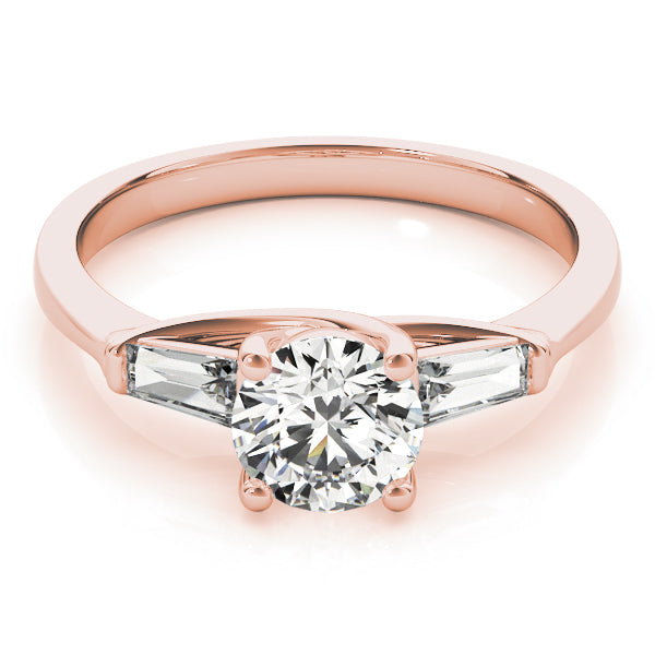 Round Fancy Shape Baguette Diamond Engagement Ring · 1.20 ct tw