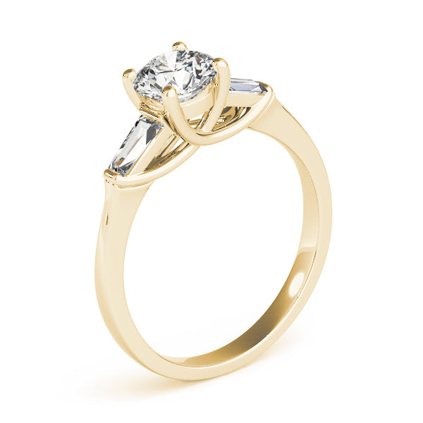 Round Fancy Shape Baguette Diamond Engagement Ring · 2.00 ct tw