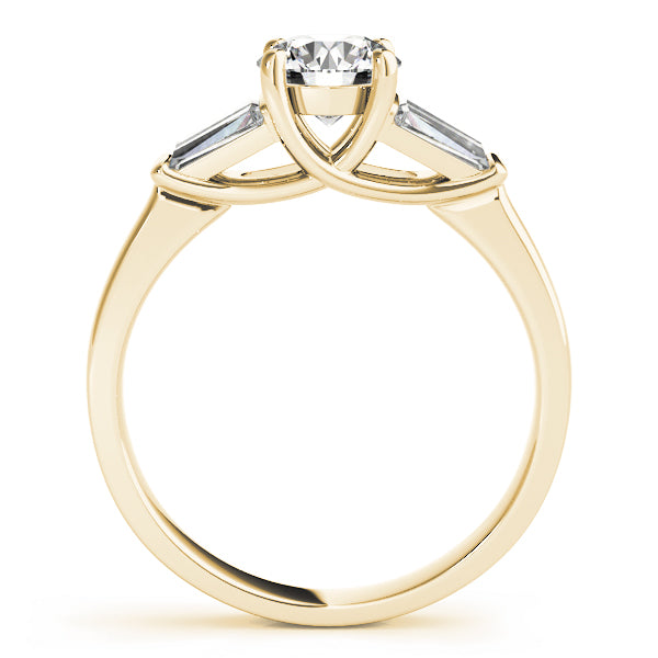 Round Fancy Shape Baguette Diamond Engagement Ring · 1.31 ct tw