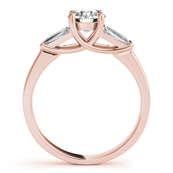 Round Fancy Shape Baguette Diamond Engagement Ring · 1.31 ct tw