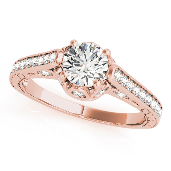 Round Antique Diamond Engagement Ring · 1.53 ct tw