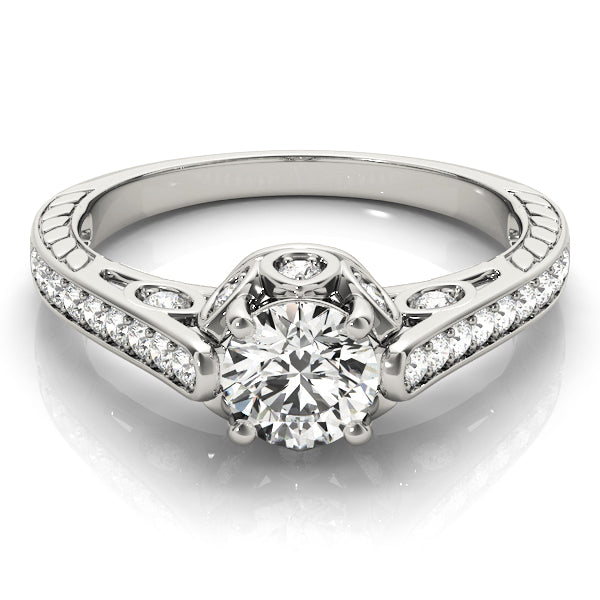 Round Antique Diamond Engagement Ring · 1.53 ct tw