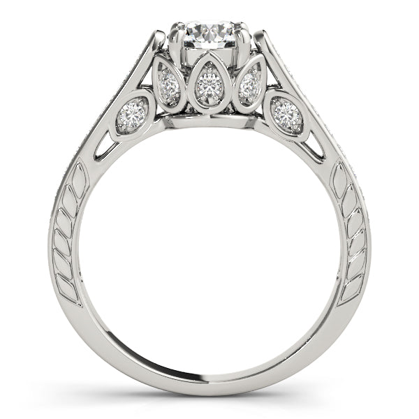 Round Antique Diamond Engagement Ring · 2.77 ct tw