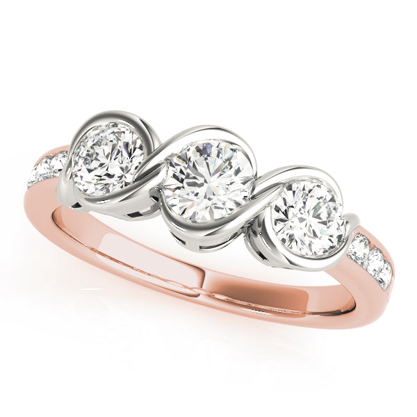 Round Three-Stone Diamond Engagement Ring · 1.00 ct tw