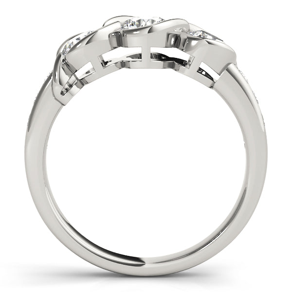 Round Three-Stone Diamond Engagement Ring · 0.24 ct tw