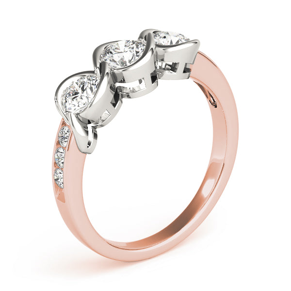 Round Three-Stone Diamond Engagement Ring · 1.00 ct tw