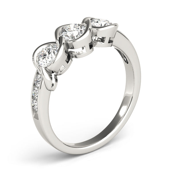 Round Three-Stone Diamond Engagement Ring · 1.00 ct tw