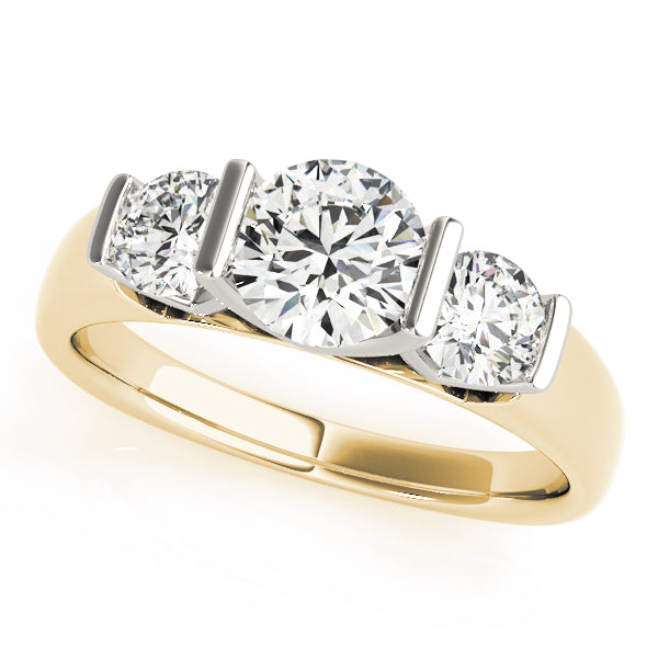 Round Three-Stone Diamond Engagement Ring · 1.25 ct tw