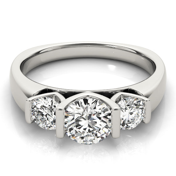 Round Three-Stone Diamond Engagement Ring · 2.50 ct tw