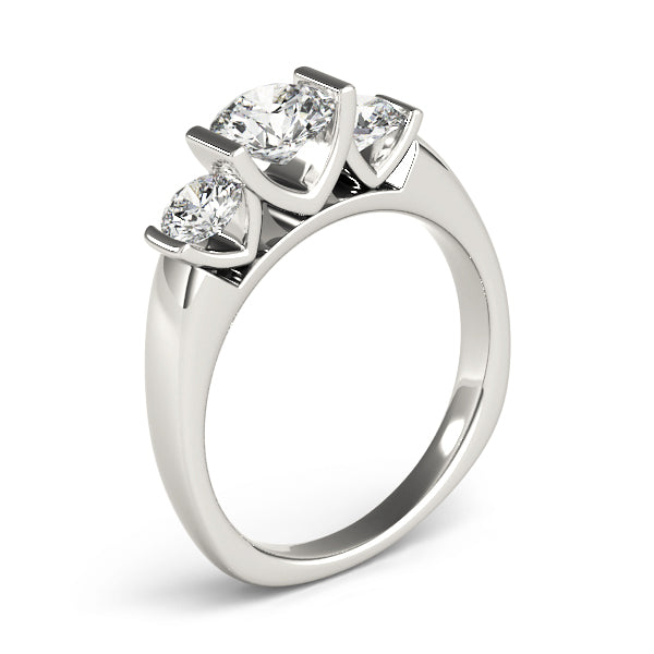 Round Three-Stone Diamond Engagement Ring · 1.25 ct tw
