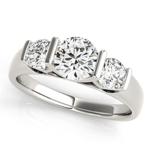 Round Three-Stone Diamond Engagement Ring · 2.50 ct tw