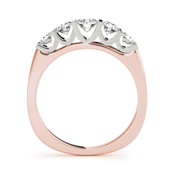 Round Bar Set Diamond Wedding Band · 1.00 ct tw