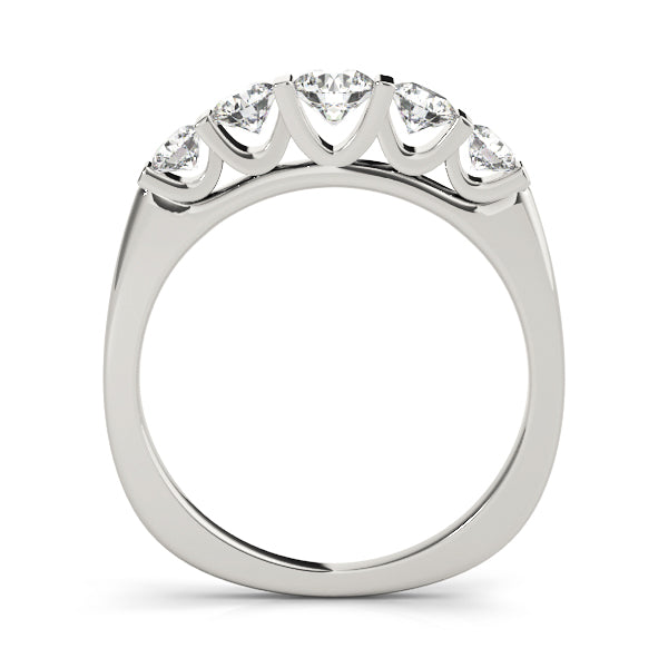 Round Bar Set Diamond Wedding Band · 0.75 ct tw