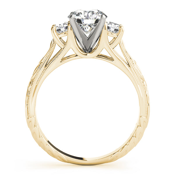 Round Three-Stone Diamond Engagement Ring · 0.30 ct tw